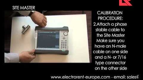 How to video: How to calibrate a sitemaster- calibration D? | Electro Rent Europe