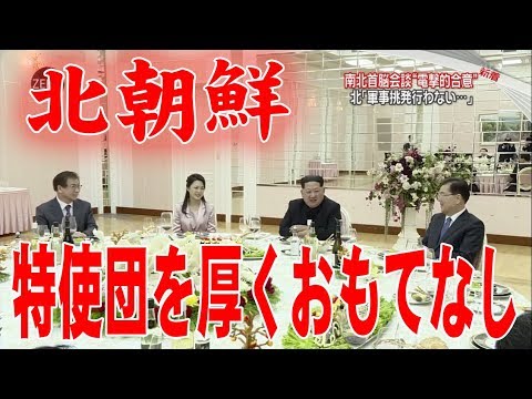 南北首脳会談 ”電撃的合意” 北朝鮮 核兵器放棄『軍事挑発行わない』特使団 日本側ニュース