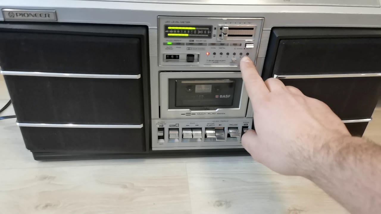 PIONEER SK-95 ラジカセ PIONEER - 動作品 パイオニア PIONEER SK-95 ラジカセ 昭和レトロ