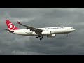 Turkish Airlines Airbus 330-200 TC-LOM Landing Malaga LEMG
