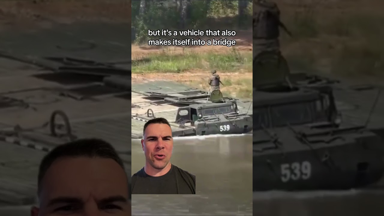 A vehicle that is also a bridge?! 