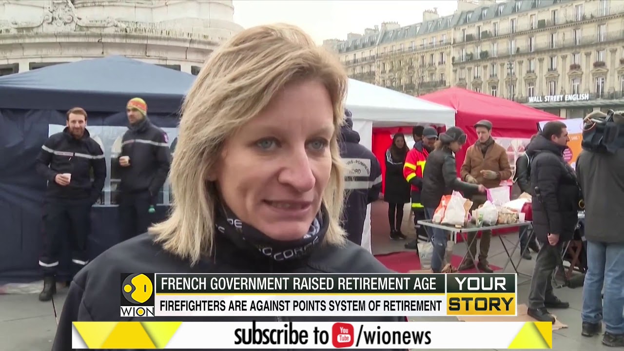 French Firefighters take to the streets