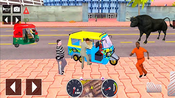Tuk Tuk auto rickshaw driver 3D game - #7 auto rickshaw driving game - Android iOS Gameplay