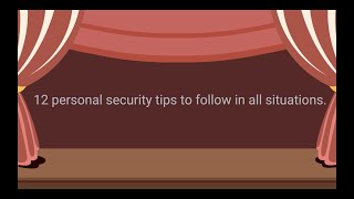12 personal security tips to follow in all situations