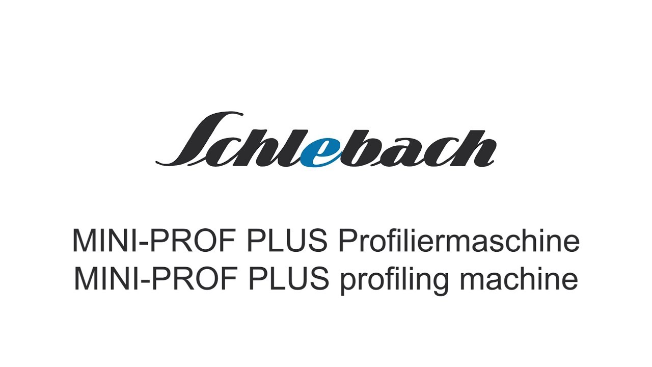 Schlebach MINI-PROF PLUS Profiliermaschine