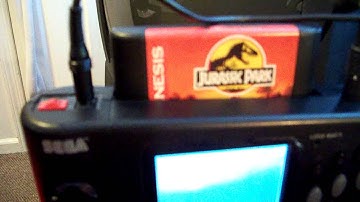 BROKEN SEGA NOMAD VIDEO (NOMAD TO TV SET UP)