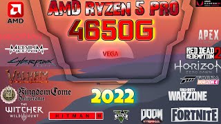 AMD Ryzen 5 Pro 4650G in 40 Games | Vega IGPU MASSIVE test | 2022-2023