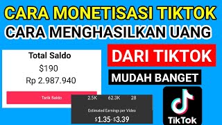 cara monetisasi tiktok terbaru . cara menghasilkan uang di tiktok