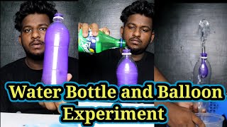 Water Bottle and Balloon Experiment 🤯 #shorts