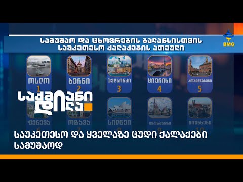 საუკეთესო და ყველაზე ცუდი ქალაქები სამუშაოდ