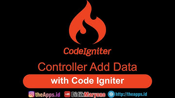 Make Controller Insert Data with Code Igniter - CRUD #SinauNgodingBareng