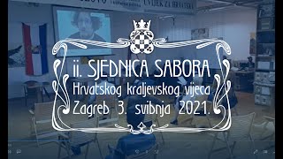 II. sjednica Sabora Hrvatskog kraljevskog vijeća održana u pandemijskim uvjetima