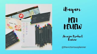 iBayam Fineliner Pens REVIEW! | Journal & Planner Pens | Product Review | Amazon Finds!