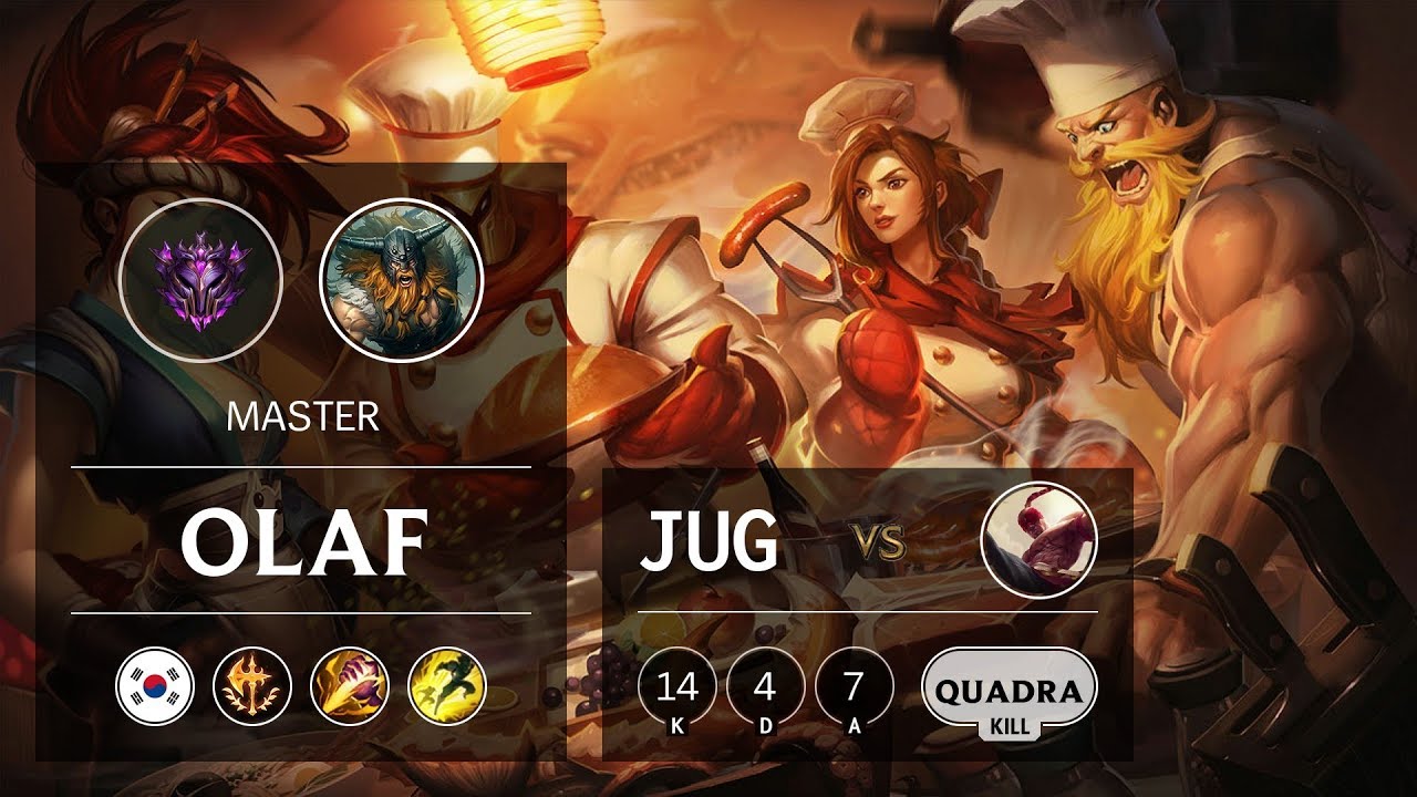 Olaf Jungle vs Lee Sin - KR Master Patch 9.13