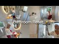 Satisfying Bathroom Reset ✨ ASMR Cleaning Motivation | From Messy ➝ Fresh &amp; Shiny