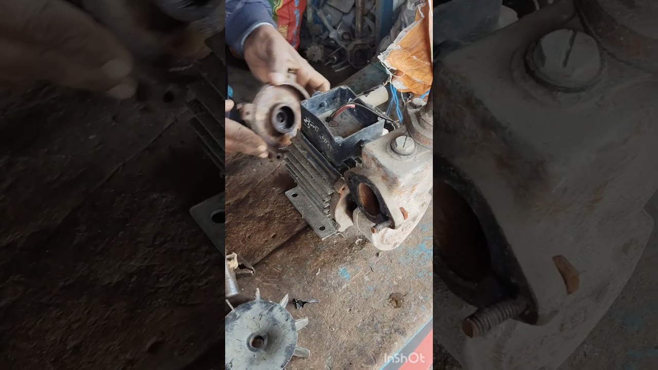 0.5 h.p water pump repair at home ⚡⚡🏡