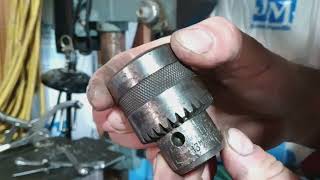 removing the chuck in a delta drill press