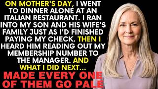 My Son Skipped Mother's Day With Me — Then Paid for His In-Laws' Dinner With My Membership
