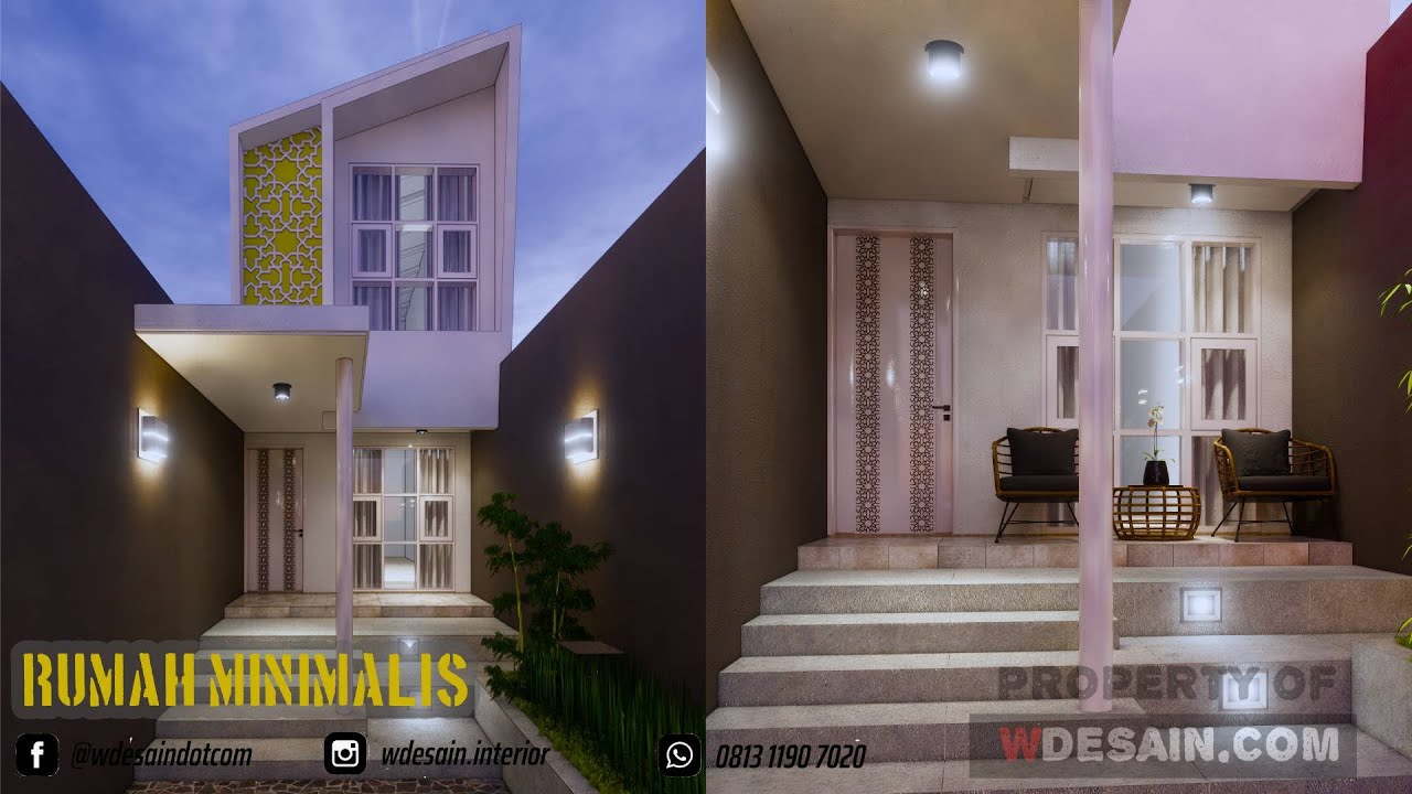Denah Rumah Minimalis Lebar 4 Meter Beserta Anggaran Biaya Desain Rumah Minimalis