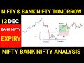 Nifty Bank Nifty Analysis | For 13-Dec | Bank Nifty Expiry