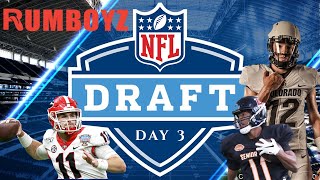 NFL DRAFT LIVE DAY 3!🏈