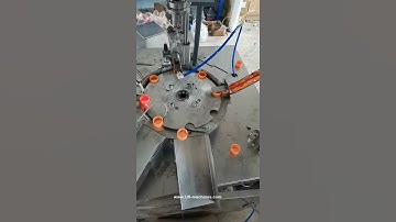 Aluminum foil gasket cap with tear tail wadding machine cap assembly machine