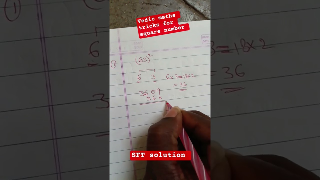 find square any number with in 2 seconds l Vedic maths for fast calculations