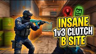 CS2 Cache B-Site Clutch is INSANE! 🎯