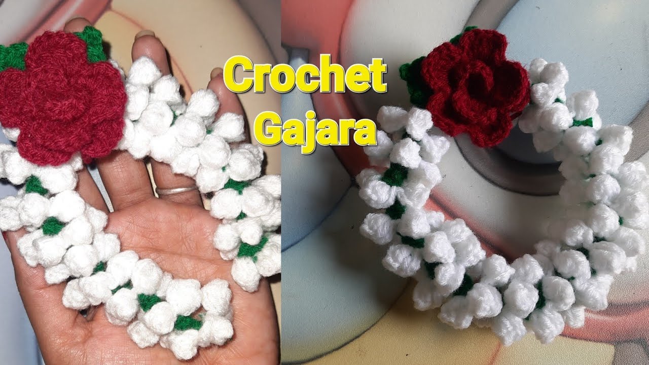 How To Crochet Gajara🤔 |Easy Crochet Gajara | ऊन का गजरा