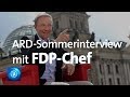 ARD-Sommerinterview - mit Christian Lindner, FDP-Parteichef