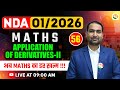 Application of Derivatives -2 | NDA Maths Classe | NDA Maths |Maths Classes for NDA |NDA Maths Class
