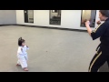 3 Year Old Taekwondo White Belt Reciting Student Creed