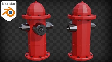 Low Poly Fire Hydrant (Blender Tutorial)