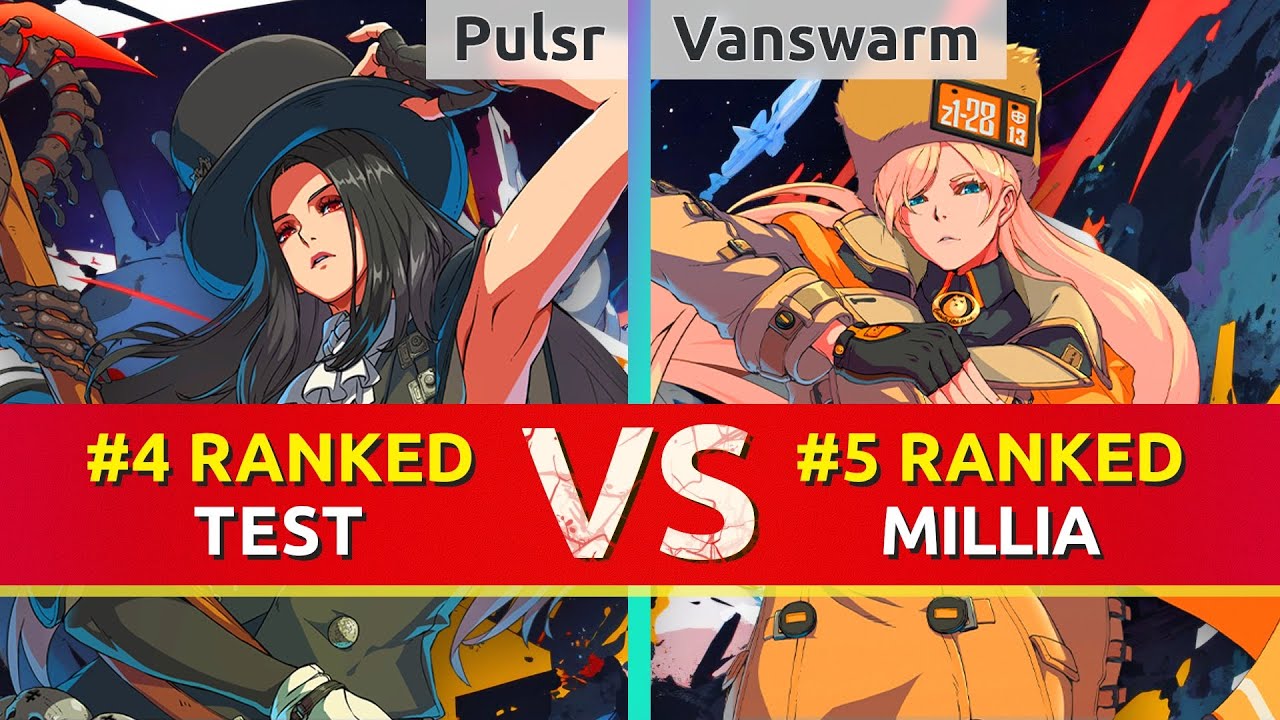 GGST ▰ Pulsr (#4 Ranked Testament) vs Vanswarm (#5 Ranked Millia). High Level Gameplay