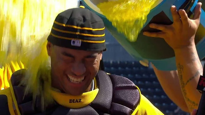 MIA@PIT: Diaz on his clutch hitting, catching Nova