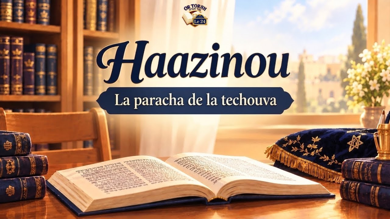 Chabat chouva TECHOUVA la paracha ahazinou