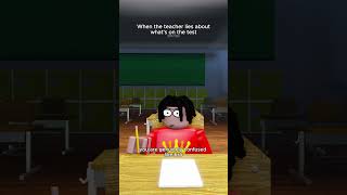 Teacher lied about the test….. #shorts #roblox #funny #robloxmemes