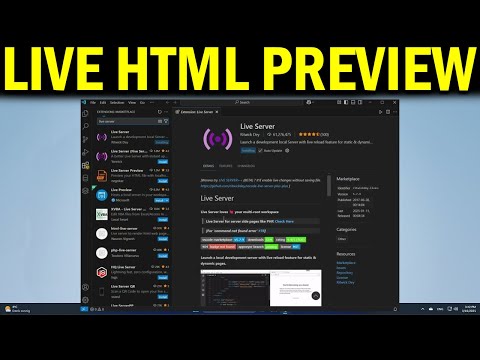 How To Get Live HTML Preview in VSCode
