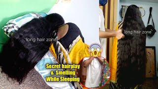 Deep Smelling & Hairplay By Man With Model Bindhu 9391712868 Whatsapp To Buy Long Hair Zone