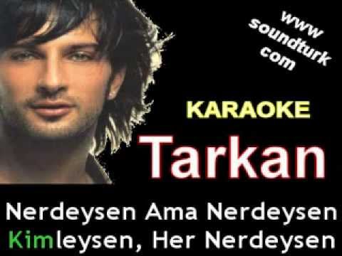 Tarkan - Her Nerdeysen karaoke