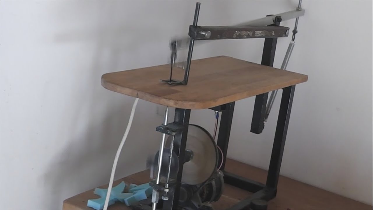 Making a Homemade Scroll Saw ( Build video ) - YouTube