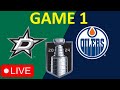 Game 1 edmonton oilers vs dallas stars live  full game reaction and commentary