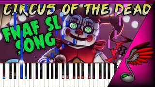 [FNAF SONG] TryHardNinja - Circus of the Dead (Piano Tutorial by Danvol) - Synthesia HD