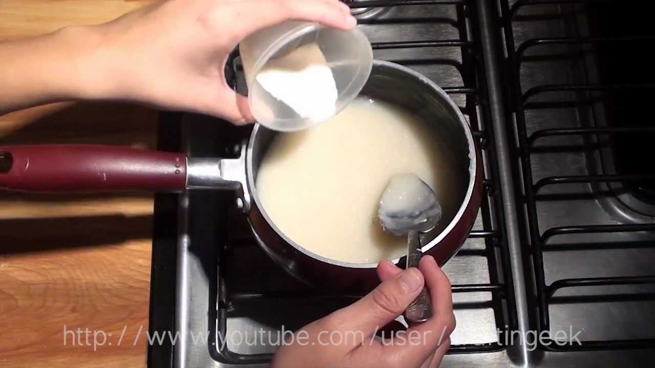 como hacer Engrudo - Pasta de Harina [FACIL] - YouTube