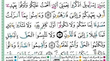 سورة البقرة مكتوبة/برواية ورش عن نافع/ حمزة تكارلي الجزائري