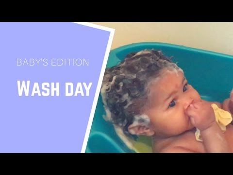 how-to-wash-baby-hair-|-no-water-in-eyes
