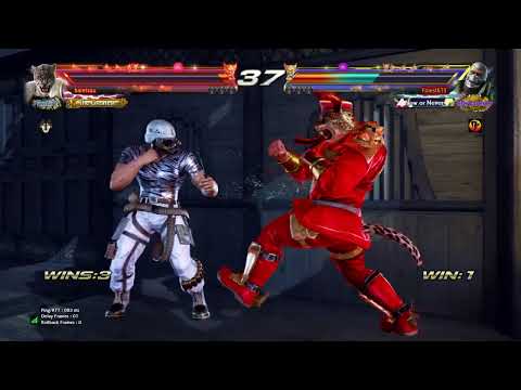 Raijin Armor King VS Eternal Ruler Bryan Laggy PS4 Version 5 Tekken 7 20220926144555