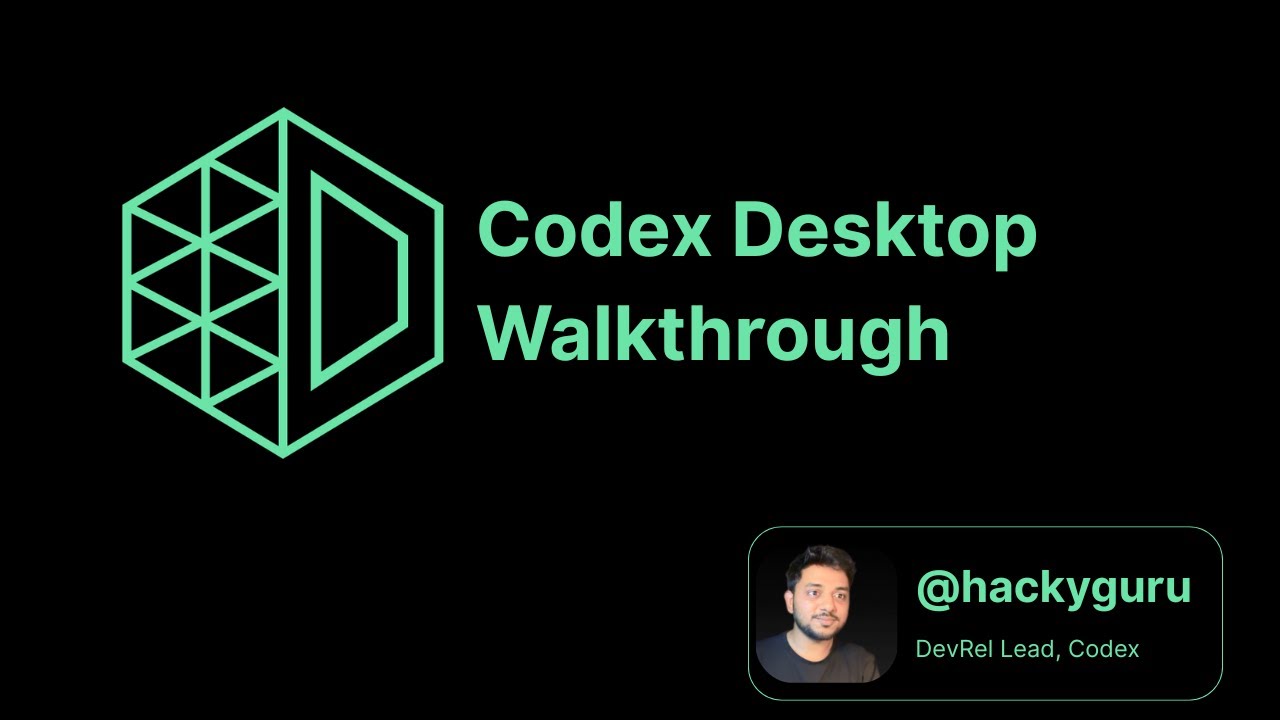 Codex Desktop Alpha v1.0 - Walkthrough - YouTube