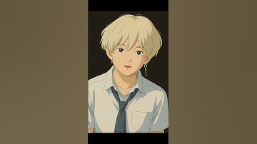 Ghibli art of KIM TAEHYUNG....🎀 #bts #taehyung #ghibliart #trending 💜