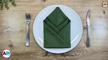 Come piegare un tovagliolo di stoffa | Idee per la tavola DIY